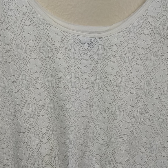 American Eagle Mid-Waist Oatmeal Lace Tank Size S - Picture 2 of 7
